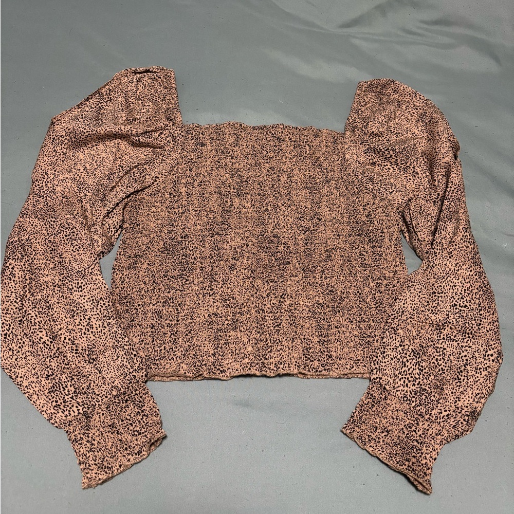 Elegant Animal Print Blouse